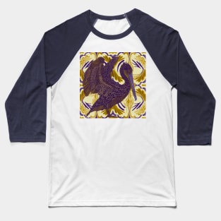 Abstract Pelican Bird Baseball T-Shirt
